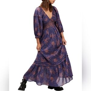 Free People Golden Hour Maxi Large in navy